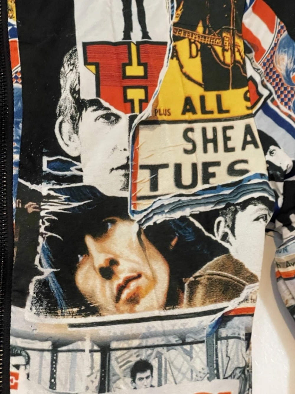 Alice + Olivia x Beatles AllStar Show Artwork collage body con dress size 4 NWT - Picture 2 of 14
